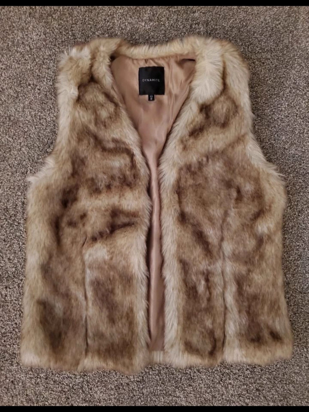 Dynamite Plush Faux Fur Vest